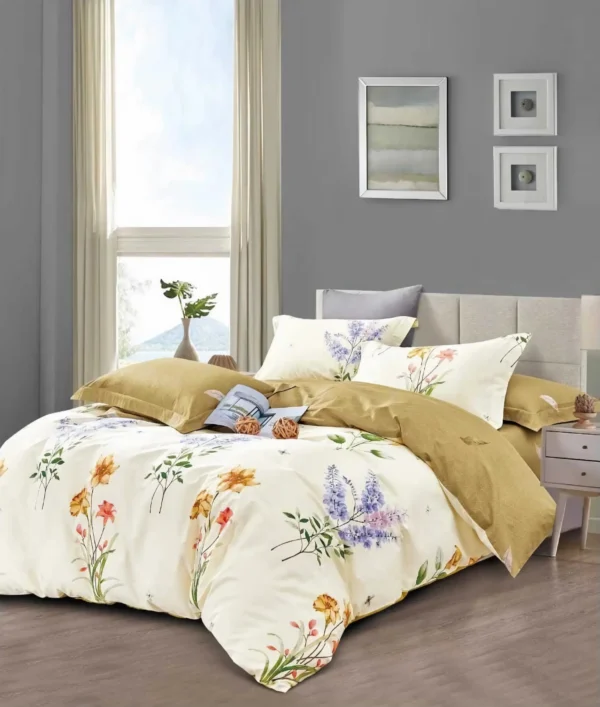 Leon 9 PCS 100% Pure Cotton Comforter Set - Super King