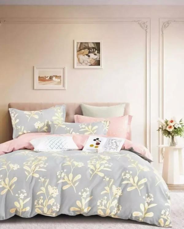 Leon 9 PCS 100% Pure Cotton Comforter Set - Super King