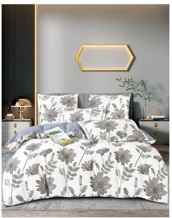 Leon 9 PCS Comforter Set 100% Cotton - Super King