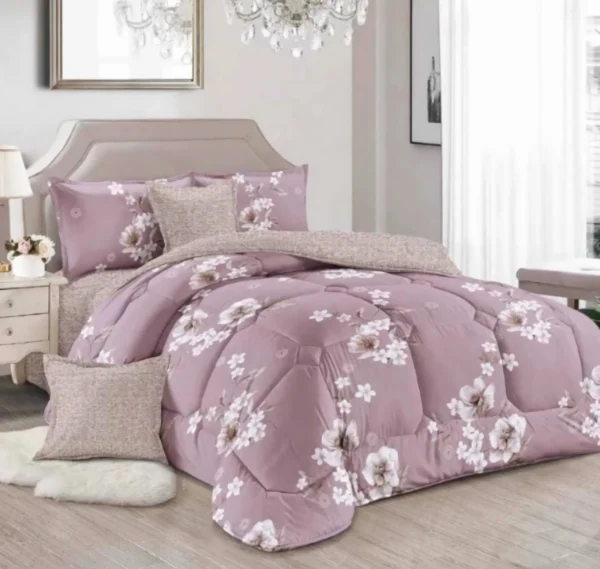 Leon 9 PCS Super Soft Comforter Set - Super King