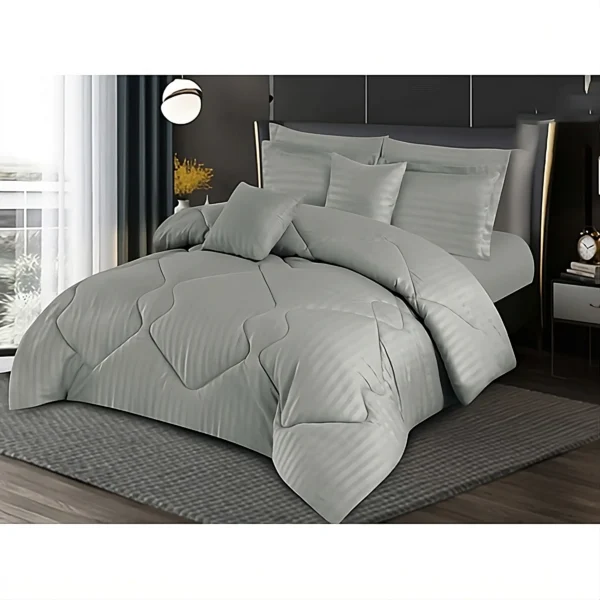 Leon 2 PCS Bedsheet Set - Single (Gray)