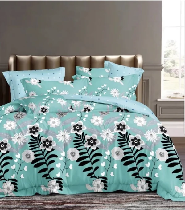 Leon 8 PCS Soft Comforter Set - Super King