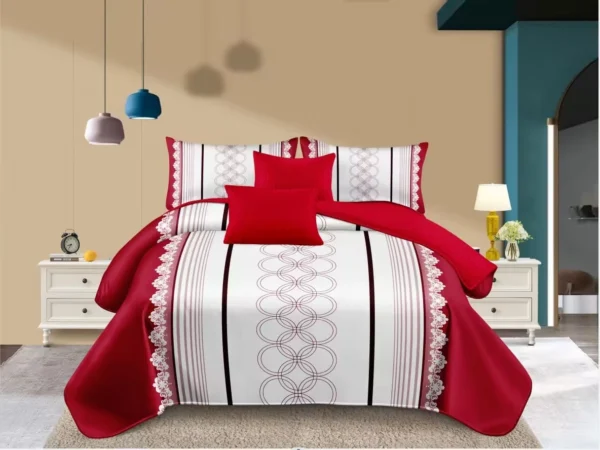 Leon 8 PCS Soft Comforter Set - Super King